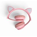 Ver imagem 7 de Fone Ouvido Bluetooth Infantil Mini Cat Fone Orelha Gato Led Rosa