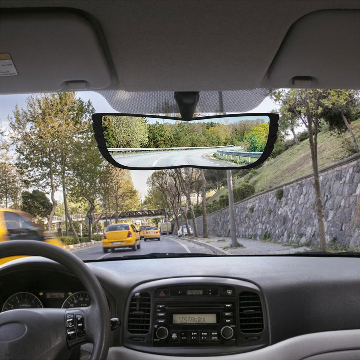 Espelho Retrovisor 160 Graus Carro Automotivo Caminhao Visao Ampla Panoramica Estrada Avenida Segura - 4