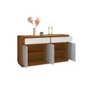 Ver mais imagens de Balcão Buffet 4 Portas e 2 Gavetas de 150cm em MDF Lorient Ype - Off White - ÉdeCasaMóveis