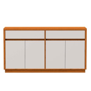 Balcão Buffet 4 Portas e 2 Gavetas de 150cm em MDF Lorient Ype - Off White - ÉdeCasaMóveis                                                     