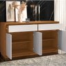 Balcão Buffet 4 Portas e 2 Gavetas de 150cm em MDF Lorient Ype - Off White - ÉdeCasaMóveis                                                      - 7