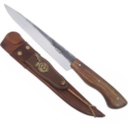 Faca Rustica Para Churrasco Aço Carbono 8” Cabo Guajuvira - 1