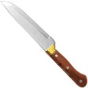 Ver imagem 2 de Faca Churrasco 7" Aço Inox Artesanal Cabo Madeira e Bainha