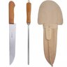 Conjunto Faca Bainha e Chaira Pantaneiro 10" Aço Carbono - 1