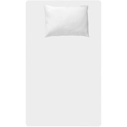 Lençol Solteiro 100% Algodão 180 Fios com Elástico - Nova América:branco - 2