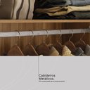 Ver imagem 7 de Guarda Roupa Casal 4 Portas com Espelho e 3 Gavetas Attore - Amêndola Touch
