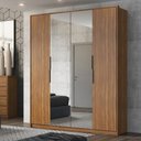 Ver imagem 1 de Guarda Roupa Casal 4 Portas com Espelho e 3 Gavetas Attore - Amêndola Touch