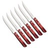 Jogo 06 Facas Churrasco Tramontina Polywood Cabo Madeira Tratada 05 Pol - 1