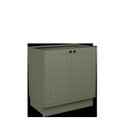 Ver imagem 7 de Cozinha Compacta Modulada 7 Portas 3 Gavetas 100% MDF 1 Tampo Sevilha Verde/Hill