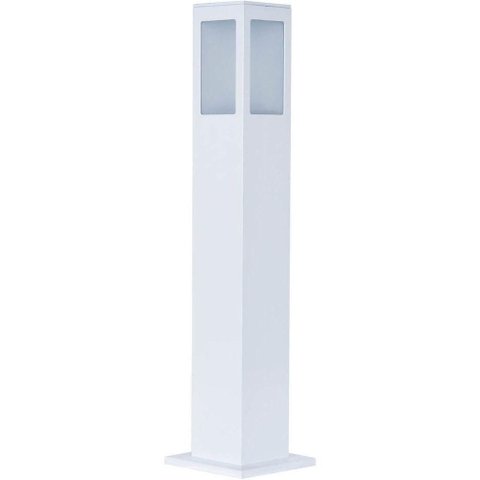 Poste Ornamental Balizador PST412-50 Quadrado Branco 50cm Belly Lustre