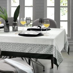 Toalha de Mesa Quadrada Karsten Toledo - 4 Lugares Fibras Mistas - Sempre Limpa - 1 Toalha de Mesa Quadrada Karsten Toledo - 4 Lugares Fibras Mistas - Sempre Limpa - 1