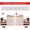 Ver imagem 7 de Banco Sapateira 2 Gaveta Prateleira Calçados Quarto Hall Entrada Retrô Off White/cinamomo - Rpm