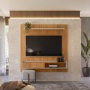 Ver imagem 2 de Painel Tv 65' Frisado com Prateleira Ávila Nature Off-white