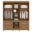 Ver imagem 4 de Cômoda Astral e Guarda Roupa Casal Guarujá Amêndola Touch - Demóbile