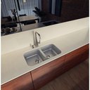 Ver imagem 2 de Cuba de Embutir Isis 2c 34 Bl Inox 77x45 Cm Tramontina