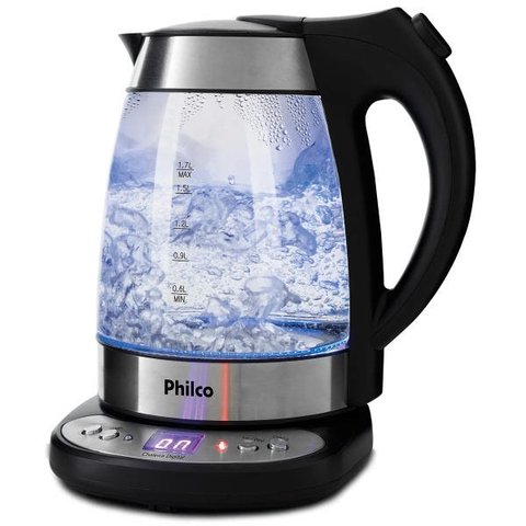 Chaleira Digital Glass PCHD Ajuste de Temperatura Philco 127V