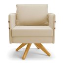Ver imagem 6 de Kit 01 Namoradeira 02 Lugares e 02 Poltronas Mari Suede Base de Madeira Ma30 - D'Rossi Bege