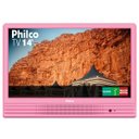 Ver imagem 1 de TV Philco LED 14 Polegadas Ph14E10Dr Rosa Bivolt