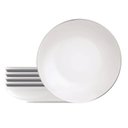 Ver imagem 1 de Jogo 6 Pratos Rasos Porcelana Atena Tramontina 28cm Branco Mesa Posta Cozinha Restaurante