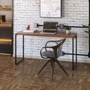Ver imagem 2 de Mesa de Escritório Escrivaninha 135cm Dynamica Industrial C08 Nogal - Mpozenato