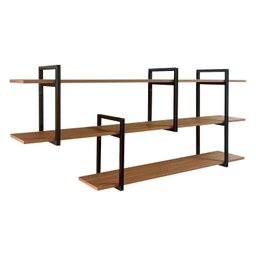 Prateleira de Parede para Espaços Livres Estilo Industrial - 3