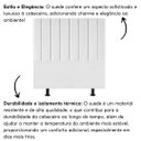 Ver imagem 5 de Cabeceira Estofada Cama Box King 195 Cm Mavie Suede:branco