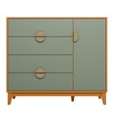 Ver imagem 5 de Conjunto Quarto Infantil Kid em MDF Mimo Marrom/Cinamomo/Sálvia