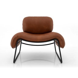 Poltrona Decorativa Versátil Calm Corino- Zahav Estofados - 2