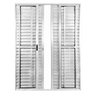 PORTA BALCÃO 6 FOLHAS EM ALUMÍNIO BRILHANTE - LINHA MAX BRILHANTE - LUX - 1
