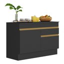 Ver imagem 1 de Balcão Cozinha com Rodapé Gabinete Pia 120 Cm 2 Portas 1 Gaveta Veneza Gb Multimóveis Mp2117
