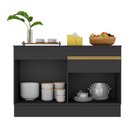 Ver imagem 4 de Balcão Cozinha com Rodapé Gabinete Pia 120 Cm 2 Portas 1 Gaveta Veneza Gb Multimóveis Mp2117