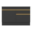 Ver imagem 5 de Balcão Cozinha com Rodapé Gabinete Pia 120 Cm 2 Portas 1 Gaveta Veneza Gb Multimóveis Mp2117