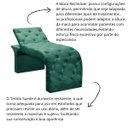 Ver imagem 5 de Maca Estofada Estética Cílios Regulável Spa Suede Maitê:verde