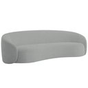 Ver imagem 1 de Sofá 3 Lugares 180cm Orgânico Luxo Recepção Amore Bouclé Adj Decor Cinza