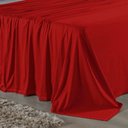 Ver imagem 2 de Jogo de Cama Casal Viúva Nobre 4 Peças Malha 100% Algodão - Vermelho / Cinza