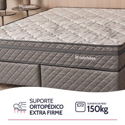 Colchão Casal Ortopédico Espuma D45 138x188x24cm Bf Colchões - 2