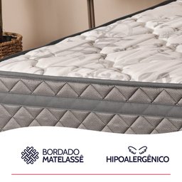 Colchão Casal Ortopédico Espuma D45 138x188x24cm Bf Colchões - 5