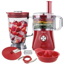 Multiprocessador All In One Citrus Vermelho 3 Em 1 Philco 220V - 1