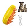 Escova a Vapor Cachorro Pet Cao Gato Eletrico Removedor de Pelo Bateria Recarregavel Higiene Limpeza - 1
