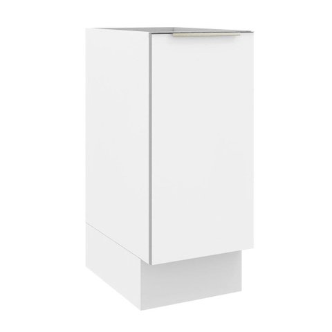 Balcão 35 Cm 1 Porta (sem Tampo) Branco/Branco Veludo