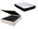 Ver imagem 1 de Cama Box Baú Casal Green Bege + Colchão Espuma D33 138x188x12
