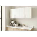 Ver imagem 1 de Armário Aéreo 120cm 4 Portas Mdf Branco Premium