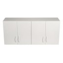 Ver imagem 5 de Armário Aéreo 120cm 4 Portas Mdf Branco Premium