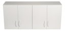 Ver imagem 5 de Armário Aéreo 120cm 4 Portas Mdf Branco Premium