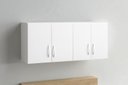 Ver imagem 2 de Armário Aéreo 120cm 4 Portas Mdf Branco Premium