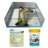 Kit Alimentos com Aquaterrario 30x30x10 para Tartaruga Tigre - 1