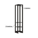 Ver imagem 3 de Estante Closet 40cm 3 Prateleiras e 1 Cabideiro - Grafite