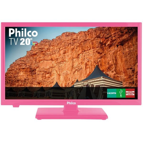 TV Philco LED 20 Polegadas Hd Ph20U21Dr Rosa Bivolt - 1