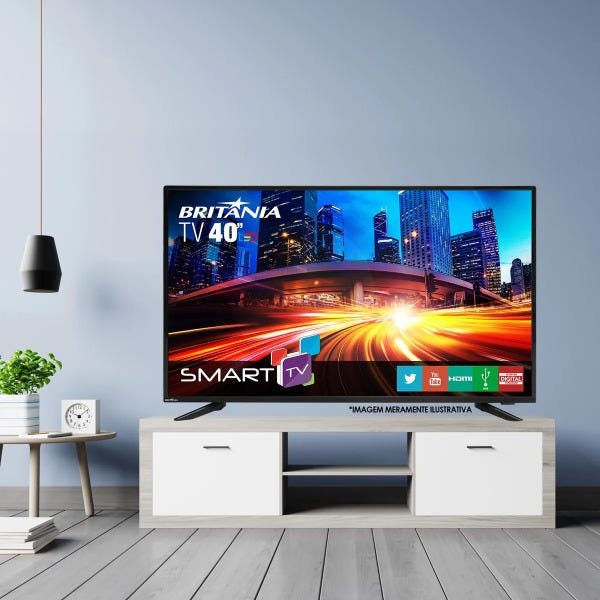 TV Britania 40 LED Smart com Netflix Bivolt - 6
