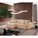 Ver imagem 1 de Sofá Zen Linho 02 Módulos 90 Cm B25 Meu Sofá Online A294 Linho Creme